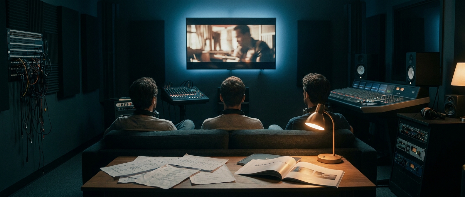 editorial · agency music review session