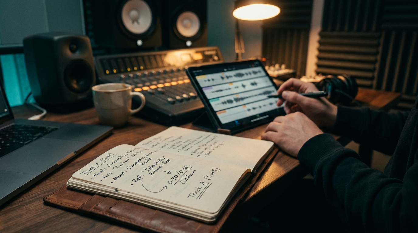 editorial · brief to shortlist workflow