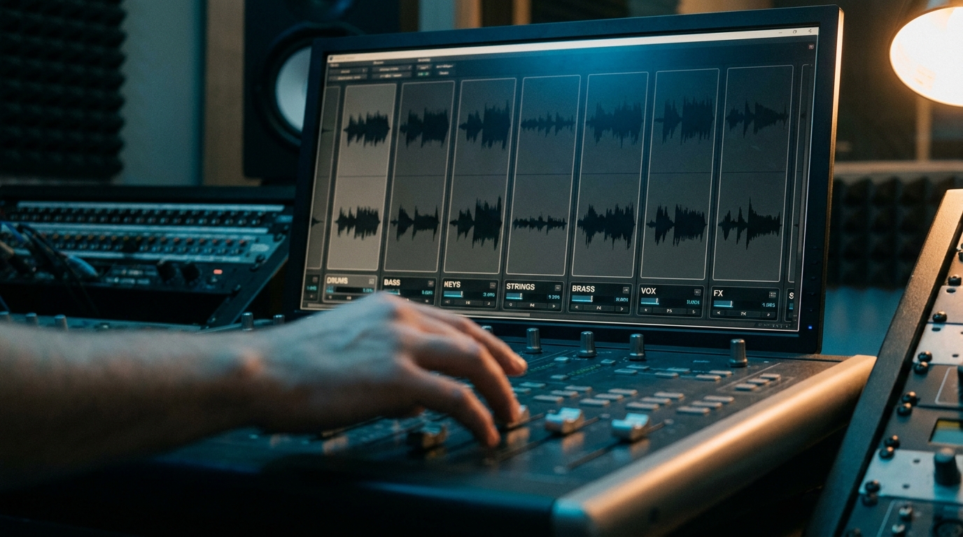 editorial · stems open in the edit room