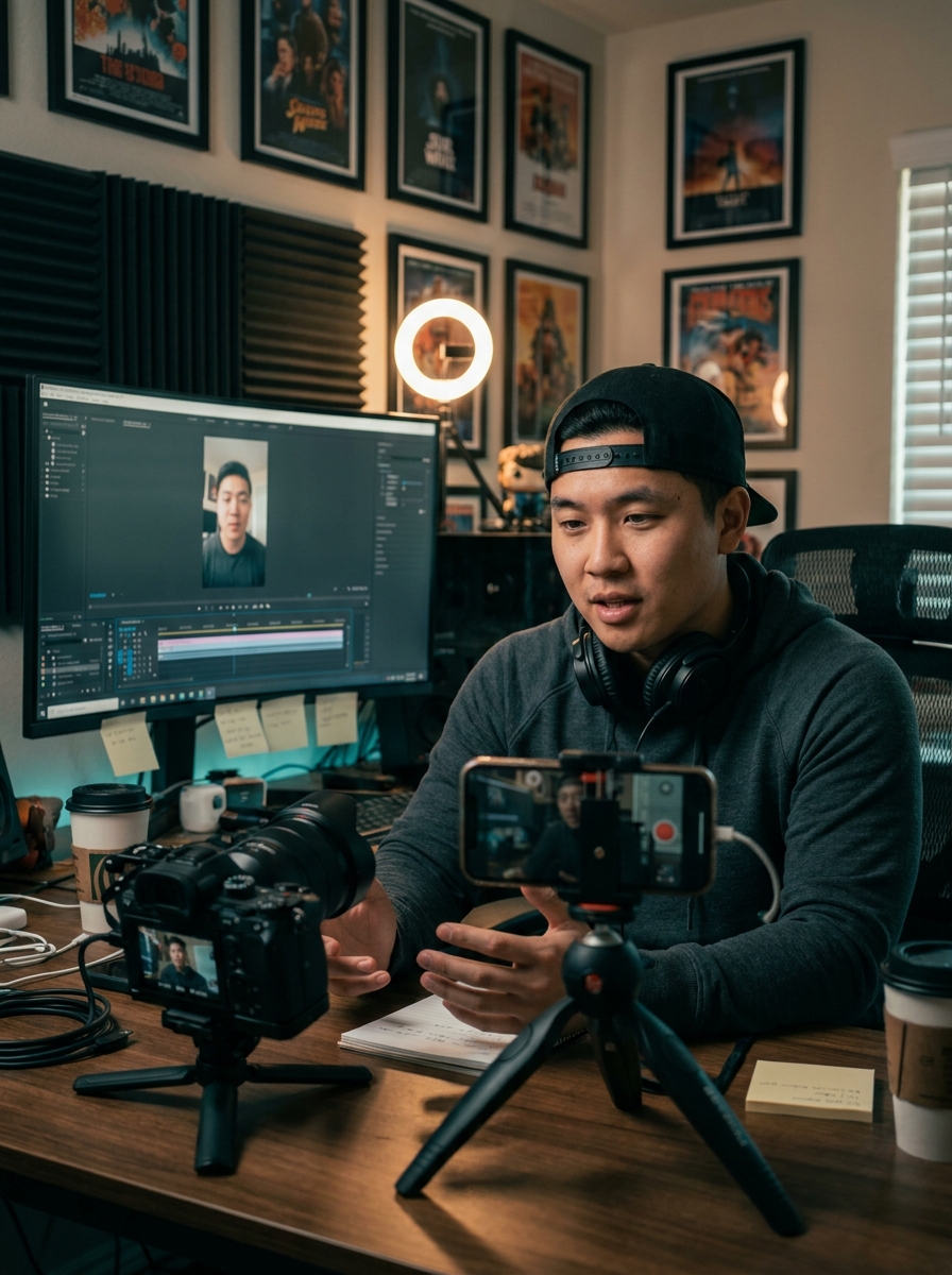 creator workspace · hero plate