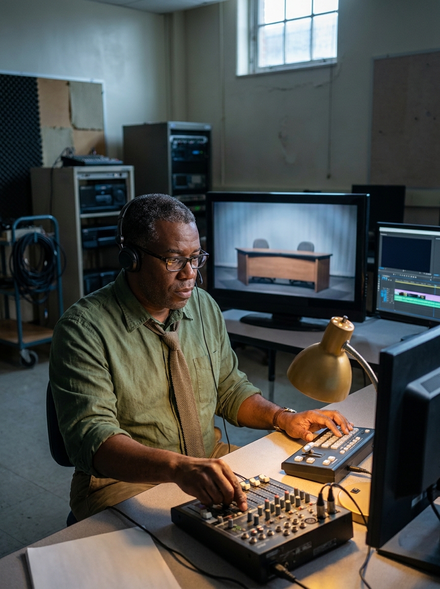classroom media lab · morning broadcast